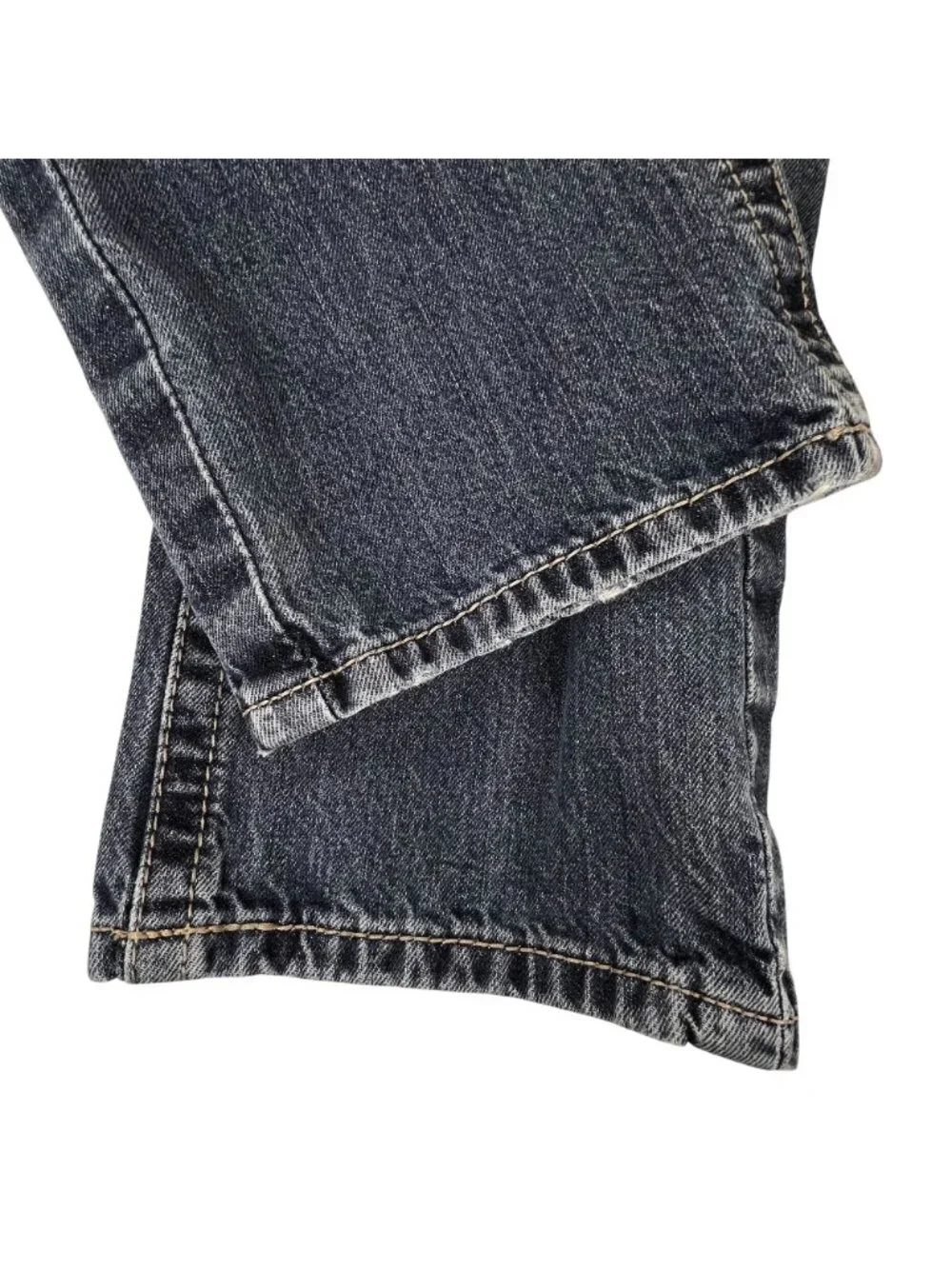 Ariat Mens Distressed Straight Denim Jeans 30/34 Stitching Embroidered Western - Picture 13 of 16